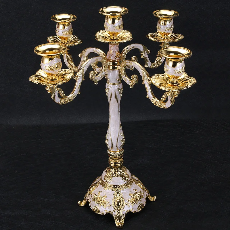 

European Metal Candle Holders Candlestick Stand Home Decor Wedding Prop house more European style hot new