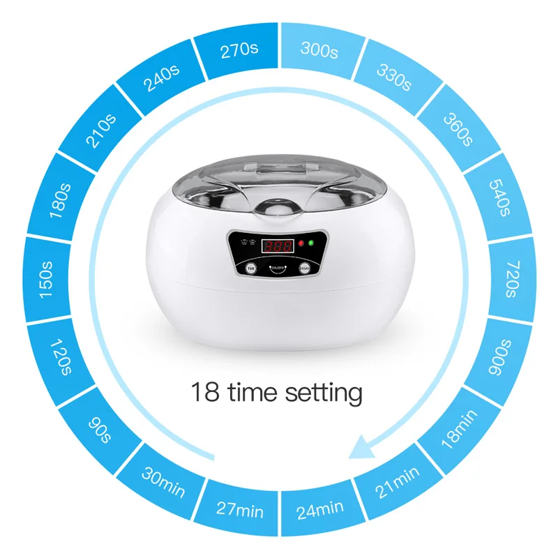SKYMEN 600 мл Ультра звуковой очиститель маникюрные инструменты звуковая чистка ювелирных изделий очки протез домашний ультразвук Ванна стиральная машина