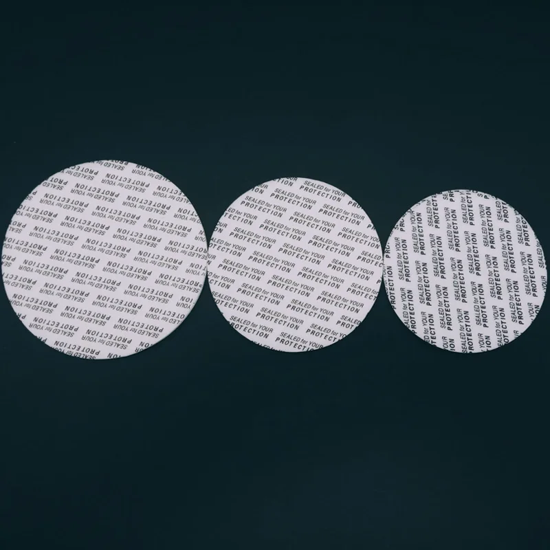 500Pcs Self-adhesive Foam Press Seal Cap Liners Cosmetic Jar Bottle Pot Safety Tamper Food Gasket Seals Pad 20mm/25mm/28mm/38mm