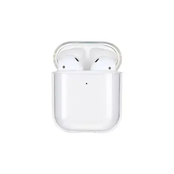 

Universal Soft TPU Transparent Cover Earphone Protective Case Clear Skin For AirPods 1 2 Charging Box