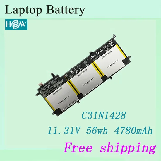 Высококачественный аккумулятор для ноутбука ASUS Zenbook UX305LA UX305UA C31N1428 батареи