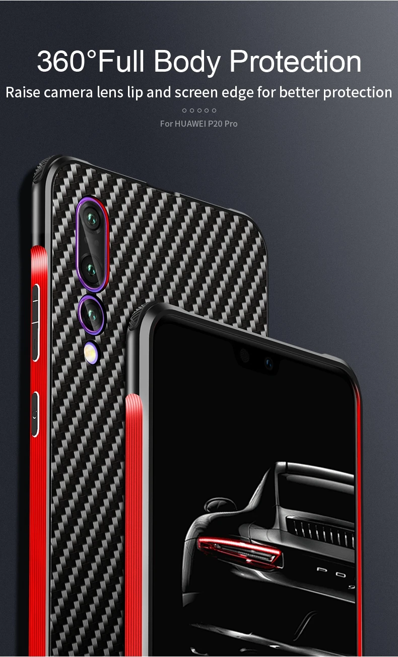 Чехол Beyour Runway Gene для huawei P20 Pro, металлическая рамка, углеродное волокно, чехол для huawei P20 P30 Lite Honor 20 Nova 4 5, чехол для телефона
