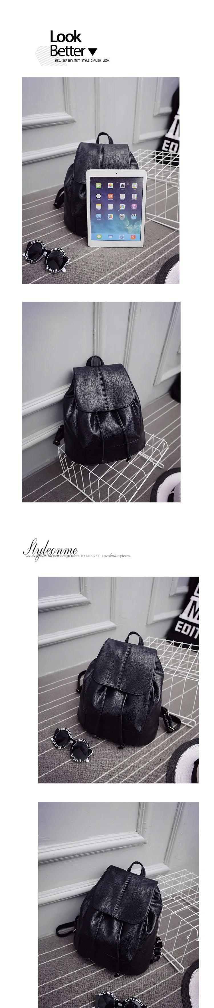 Женский мини-рюкзак, роскошный мягкий черный рюкзак из искусственной кожи, маленький школьный рюкзак для девочек, дорожные сумки