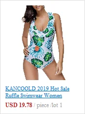 KANCOOLD 2019 Women Causal Swimsuit Sexy One-Piece High Waist Striped Bathing Suit For Women Swimsuit Beachwear Bathing Suit 12