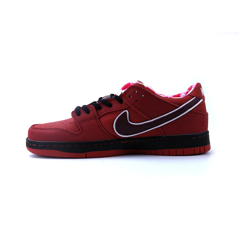 Мужская обувь для скейтбординга от Nike Dunk SB Low "Yin Yang", ультралегкие противоскользящие кроссовки с низким верхом, обувь для бега и ходьбы - Цвет: Black and Red