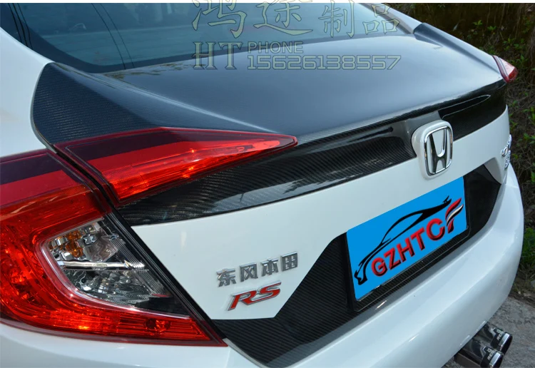 Подходит для honda civic 10 GEN модифицированный Карбон волокно заднее крыло задний спойлер заднего крыла