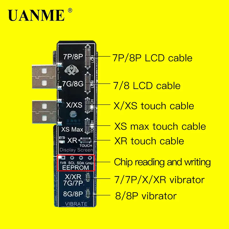 UANME LCD Photoreceptor ремонтный программист для Iphone 7G/7 P/8G/8 P/X APR8 виброкод чтение запись