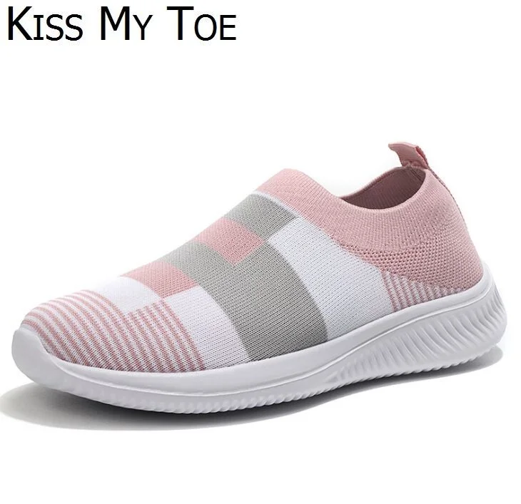 New 2019 Spring Casual Mixed Color Breathable Mesh Sneakers Chaussure Femme Sport Flat Platform Shoes For Women Zapatos Mujer | Обувь