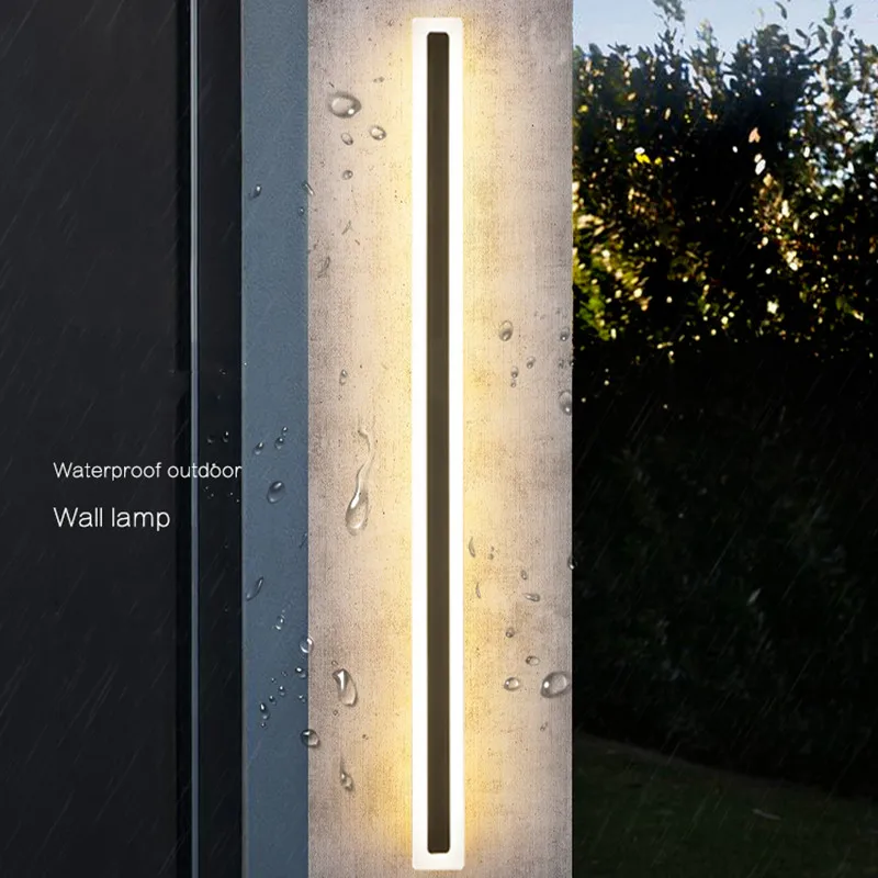 

Outdoor Wall Lamp LED Waterproof Long Strip Simple Modern Creative Villa Courtyard Aisle Indoor Light Bathroom Fixture Wandlamp