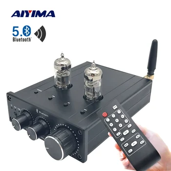 

AIYIMA Bluetooth 5.0 6J3 Valve Tube Preamp HiFi Tube Amplifier Buffer Preamplifier USB DAC Treble Bass Tone Adjustment DC12V