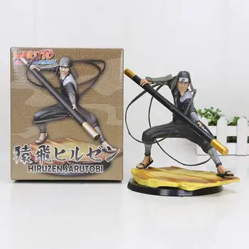 

14cm Anime Naruto Shippuden Third generation fire shadow Sarutobi Hiruzen PVC Action Figure Collectible Model Toys