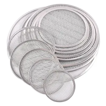 

6/7/8/9/10/11/12inch Seamless Aluminum Pizza Screen Commercial Grade Pizza Pan Kitchen Tool