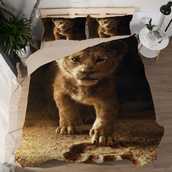 lion king 7 Симба Король Лев Нала животные постельное белье пододеяльник наволочки без простыни домашний декор для детей мальчиков девочек подарок на день рождения - Цвет: lion king 7