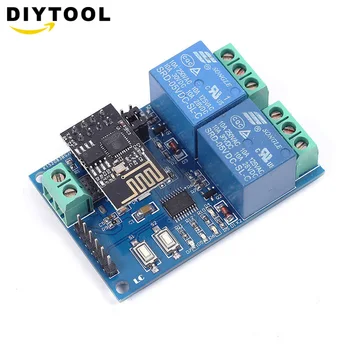 

5V 12V ESP8266 ESP-01 2 Channel WiFi Relay Module 2-Channel Relay Module For IOT Smart Home Phone APP Controller