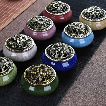 

Antique Vaporisation Ceramic Incense Burner Dongzhong Style Censer Creative Buddha Accessories Fashion Home Decor Incense Burner