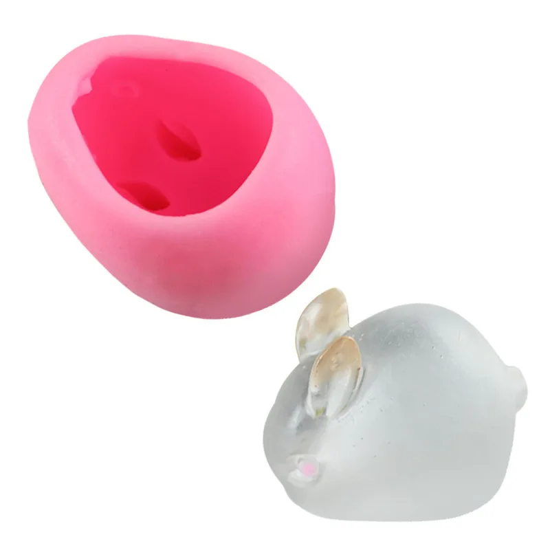 

Spot Wholesale Medium Rabbit Silica Mould Mobile Phone Drop Mould Decorative Cake DIY Mold