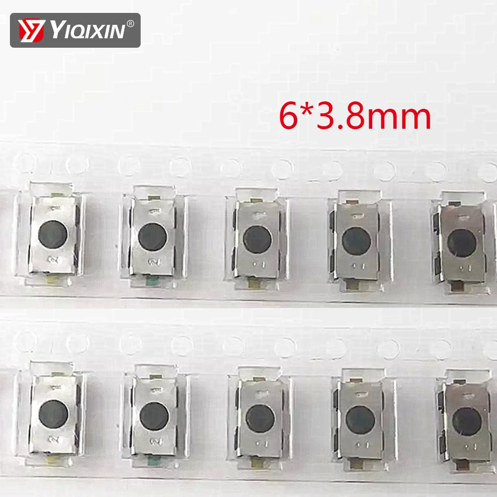 YIQIXIN 2 pièces/lot clé de télécommande de voiture interrupteurs tactiles boutons paquet de composants de clé tactile pour Peugeot citroën Opel taille 6*3.8mm