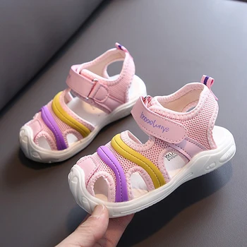 

Baby Sport Sandals 2020 Summer Fashion Boy Girls School Shoes Soft Kids Casual Sandals Children Cute Baby Sandals Size 21-30