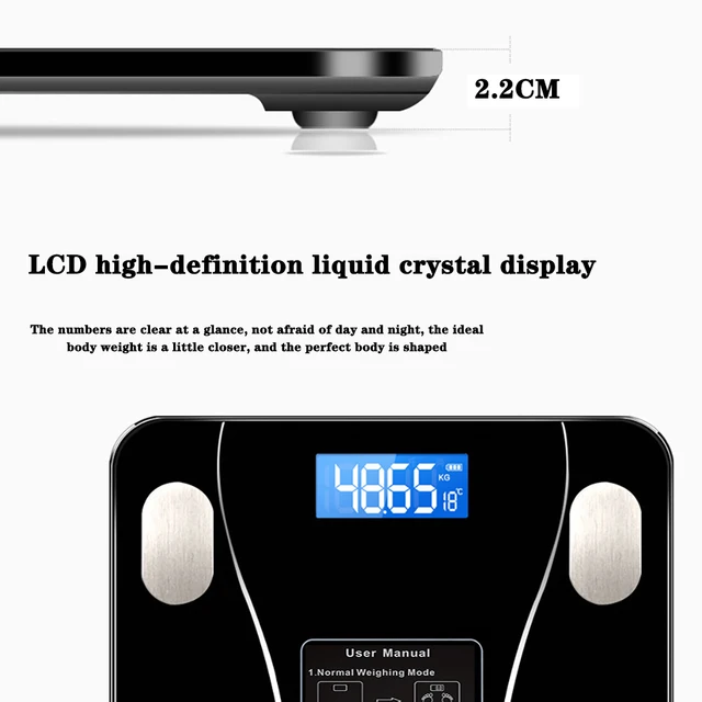 Smart Body Fat Scale Bluetooth 5