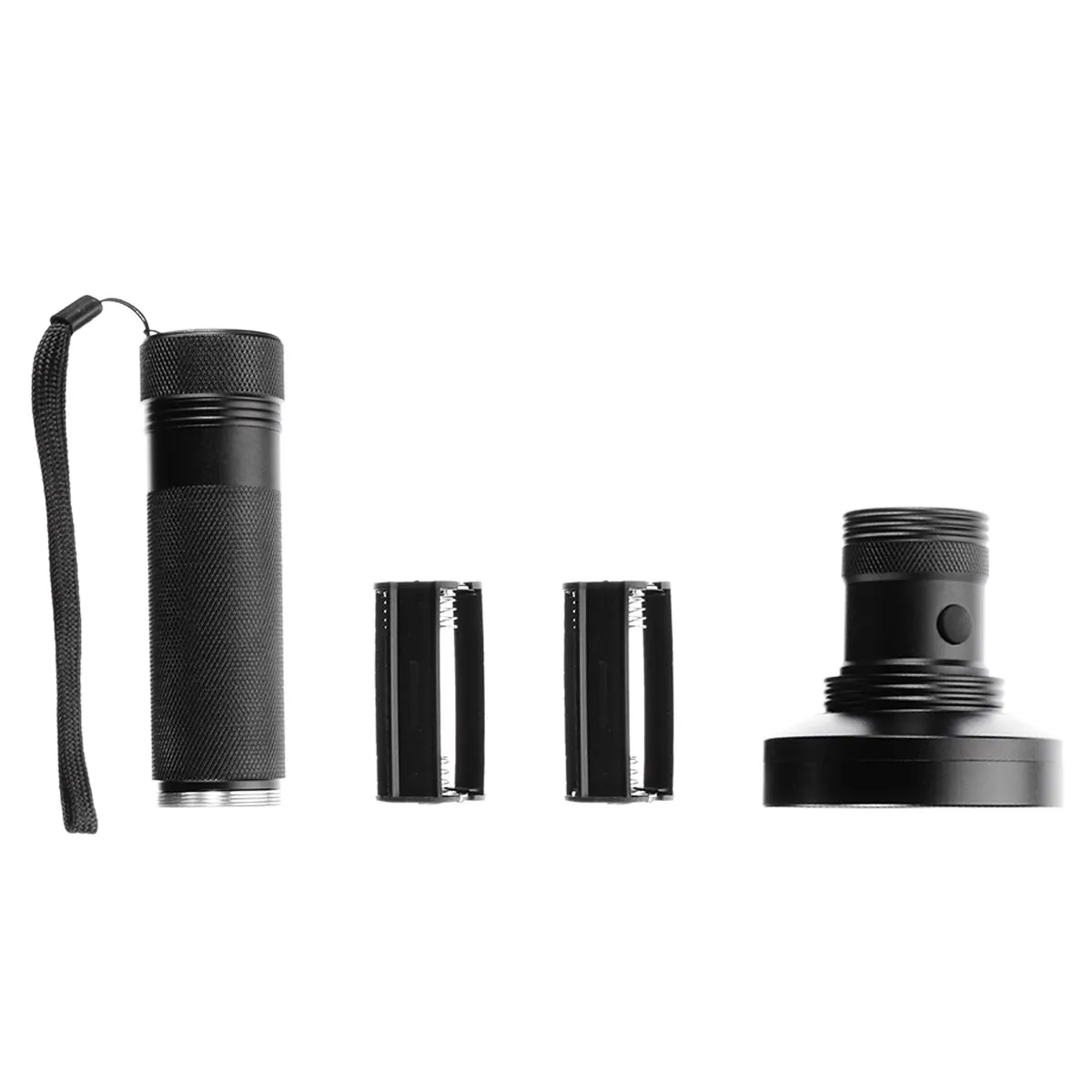 Outdoor LED UV Flashlight 100 LED UltraViolet Blacklight Flashlight Lamp Torch Inspection Light  with Water Resistance Ring