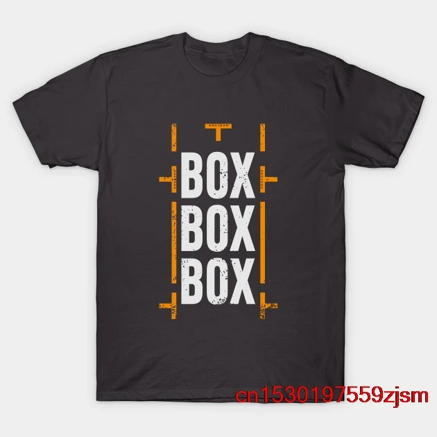 Дизайнерская футболка Box box питбокс F1 stop мужская и женская | Мужская одежда