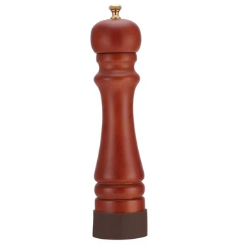 

1 Set 25.4Cm Wooden Pepper Mill Grinder Manual Grinding Bottle Grinding Sea Salt Pepper Sesame Black Pepper Grinder Brown