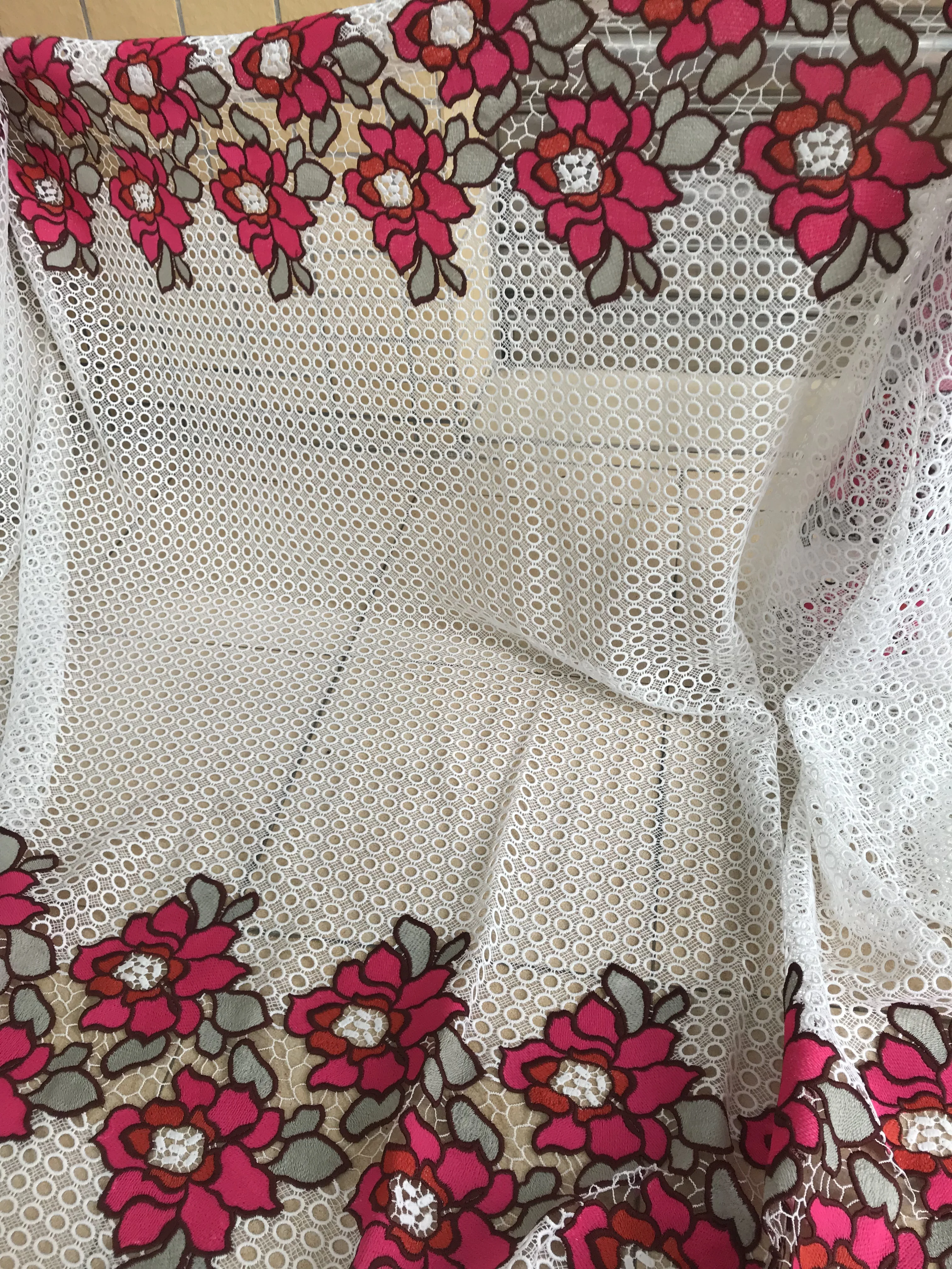 

Embroiery African Lace Fabric S-468684 High Quality Nigerian Wedding Tulle Net Material