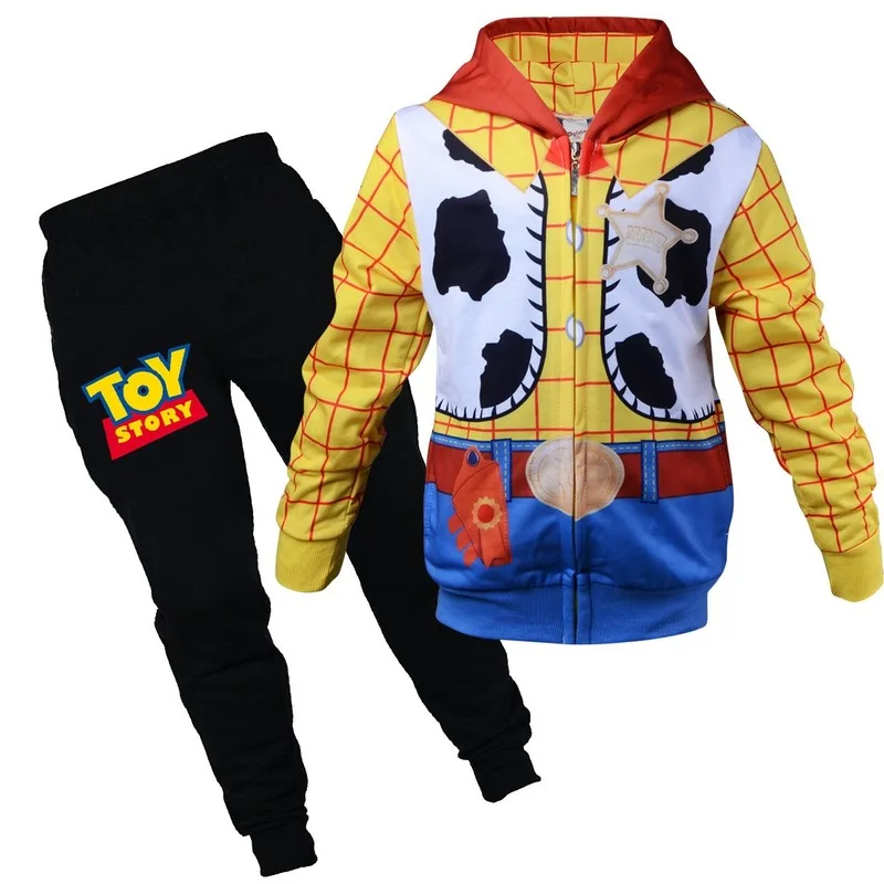 

Hot Sale Boys Toy Story Woody Deluxe Children Fancy-dress Costume 2020 Halloween Toy Story Children Role Play Cowboy Costume