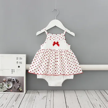 

Newborn Baby Girls Bodysuits Brand Dot Print Baby Clothing Baby Girls Clothes Toddler Infant Jumpsuit 0-2Y