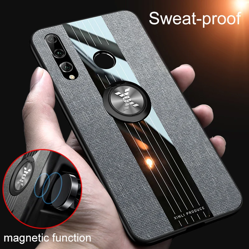 Тканевый глянцевый мобильный телефон чехол для Huawei Y6 Pro Prime 2019 чехлы на заднюю