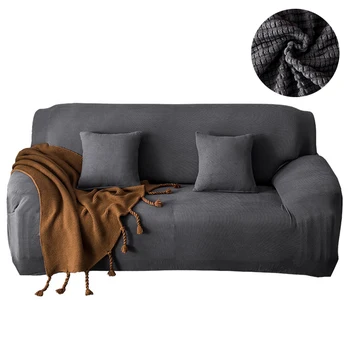 

Elastic Sofa Cover For Living Room Stretch Slipcover Solid Color covertores All-inclusive corner sofa couch cover 1/2/3/4 Seater