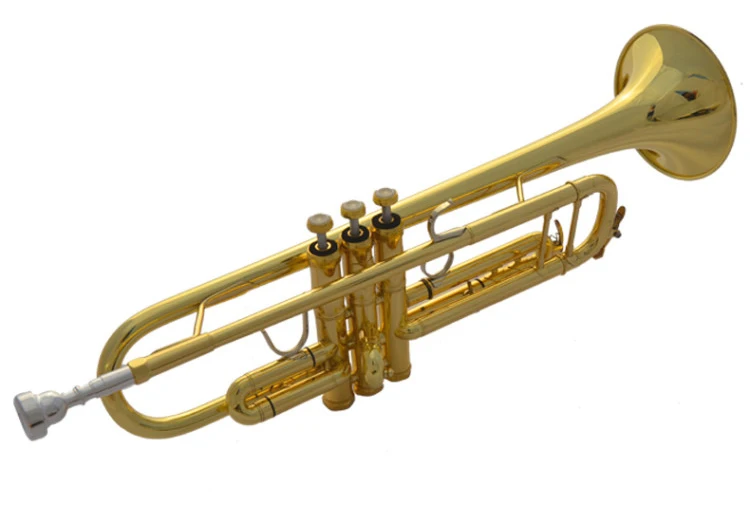 Темный хаки Stradivarius Bb Труба Naiputesi AB-190S медный музыкальный инструмент с фосфорным покрытием профессиональный инструмент рупора класса - Цвет: Темный хаки