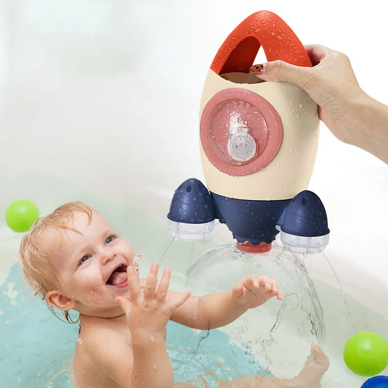 Игрушки для ванной игрушки лета игры в воду фонтан распыление воды вращающееся