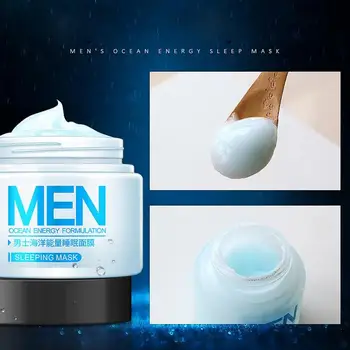 

Men Ocean Moisturizing Oil Control Sleeping Mask Shrink Pores Acne Treatment Energy Formulation Deep Man Facial Mask Skin Care