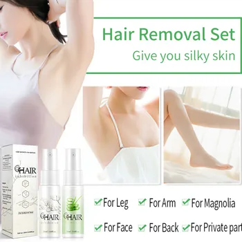 

Hair Growth Inhibitor Spray Hair Stop To Prevent Hair Growing Mild Moisturizing Non-Irritating Painless Hair Removal Permanent