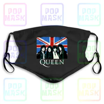

Queen 2019 Trend Flag Personals Rock Band-Kid Washable Reusable Mask with 2Pcs PM2.5 Filters 5 Layers