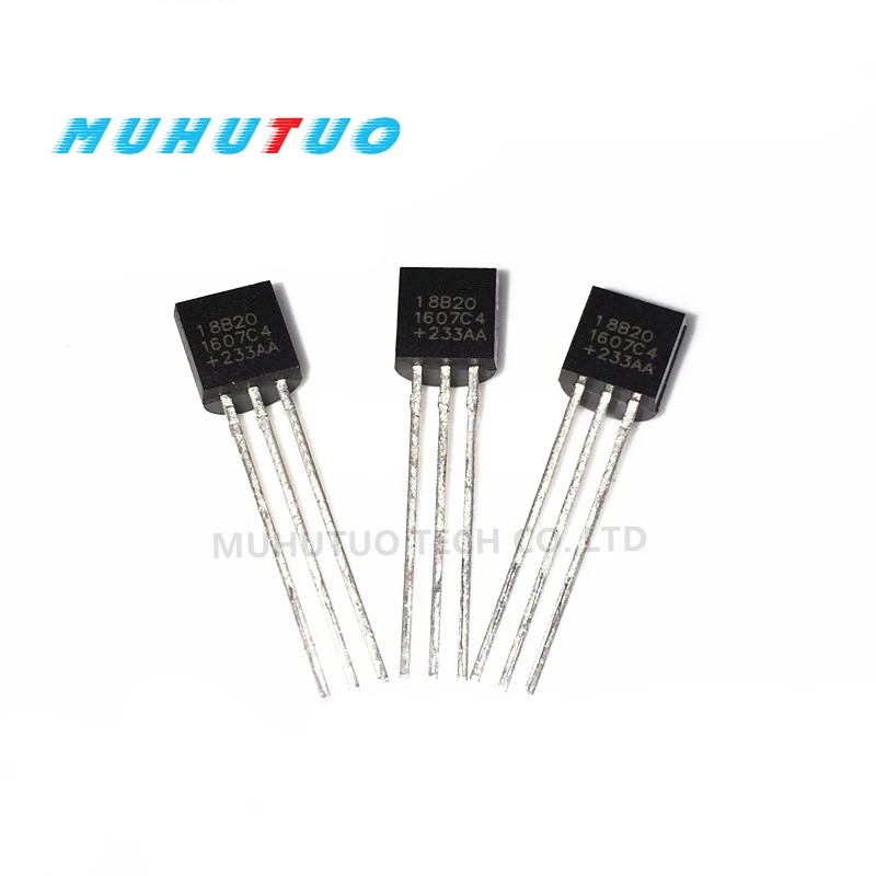 

10PCS DS18B20 chip programmable digital temperature controller/temperature sensor TEMPERATURE acquisition TO-92