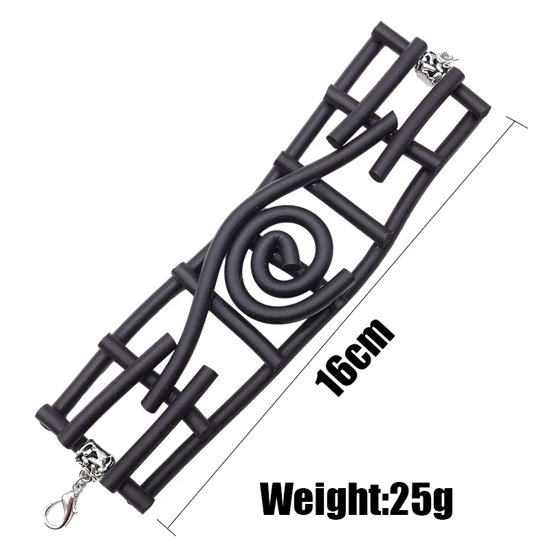 Bangle Bracelet Chain Bracelet UK Punk Bangles For Women Charm Bracelet Handmade Jewelry Black Chain Gothic Bracelet Adjustable Chains Rubber Jewellery