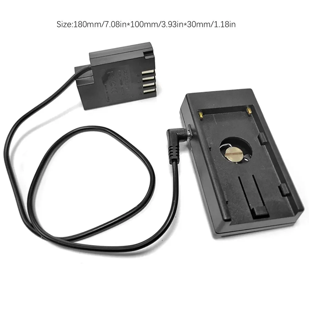 

NP-F970 F750 F550 Power Supply Slab Battery Holder Mount Plate With DMW-DCC12 Dummy Battery For Panasonic Lumix Cameras