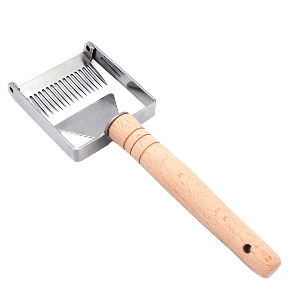 

Stainless Steel Bee Hive Uncapping Honey Fork Scraper Shovel Beekeeping Tool DNJ998