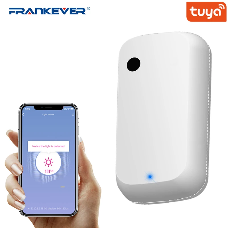 Смарт светильник освещенности FrankEver Wifi детектор яркости Tuya связь безопасности