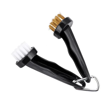 

2pcs Round Head Golf Club Brushes Groove Cleaner Accessories With Loop Clip Multipurpose Circular Sports Equipment Outdoor