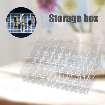 

40-Grid Lipstick Holder Clear Acrylic Lipstick Organizer Display Stand Cosmetic Makeup Storage Box for Lip Glaze MU8669