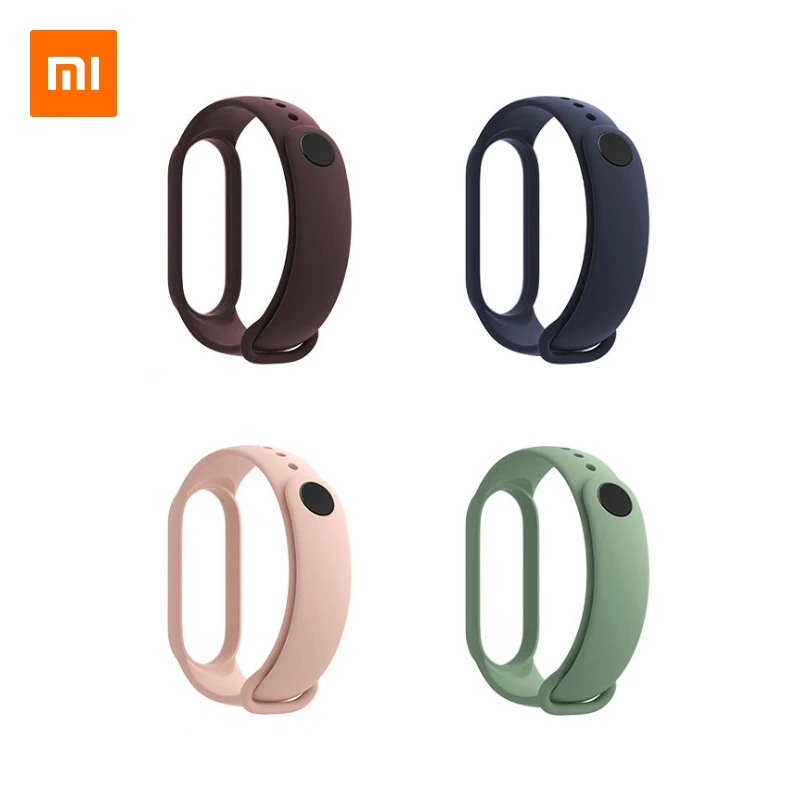 Оригинальный ремешок Xiaomi Mi Band 5 Цветной силиконовый браслет из ТПУ для Smart