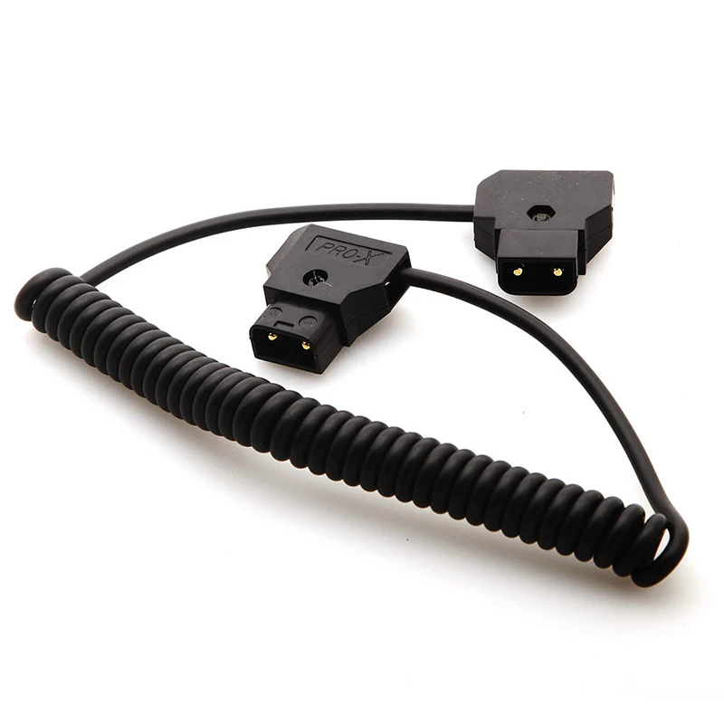 

COILED D-TAP Male to Male Cable for DSLR Rig cable for Anton Bauer Battery WY16