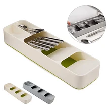 Органайзер для кухонного ящика, лоток, ложка, столовые приборы, отделительная отделочная коробка для хранения столовых приборов, кухонный органайзер для хранения A10