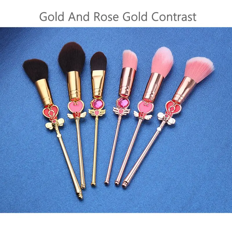 

21st Century New Creative Product Sailor Moon Makeup Brush 8 Tool Set Unicorn Wet and Wild Anime Peripheral Gift Made in China