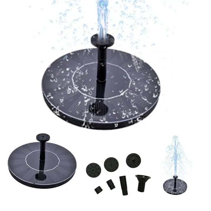 

Solar Energy Fountain Floating Outdoor Pool Water Function Led Light Fountain Pump Floating Garden Silicon Solar Function