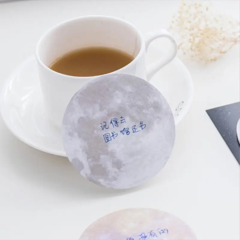 30 шт./упак. портативный планета серия земля Pluto Moon Mini Memo Pad N Times Sticky ярлык сильные