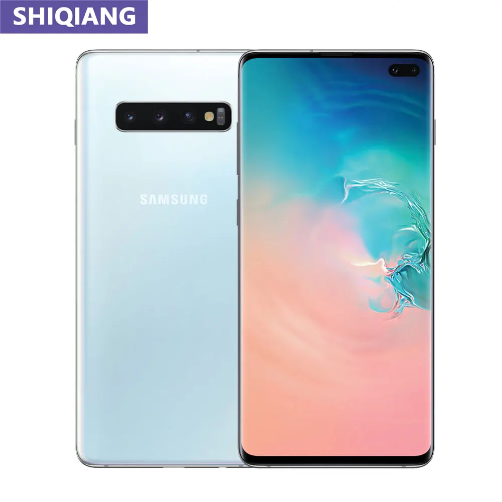 Оригинальный разблокированный Samsung Galaxy S10 + Plus б/у 8 ГБ и 128 Гб ПЗУ Восьмиядерный